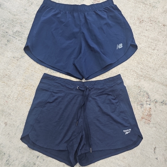 Pants - New Balance, Reebok Shorts Navy Blue Size Medium